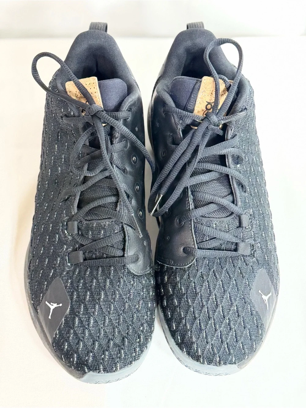 Jordan Men's Black Knit Training Sneakers